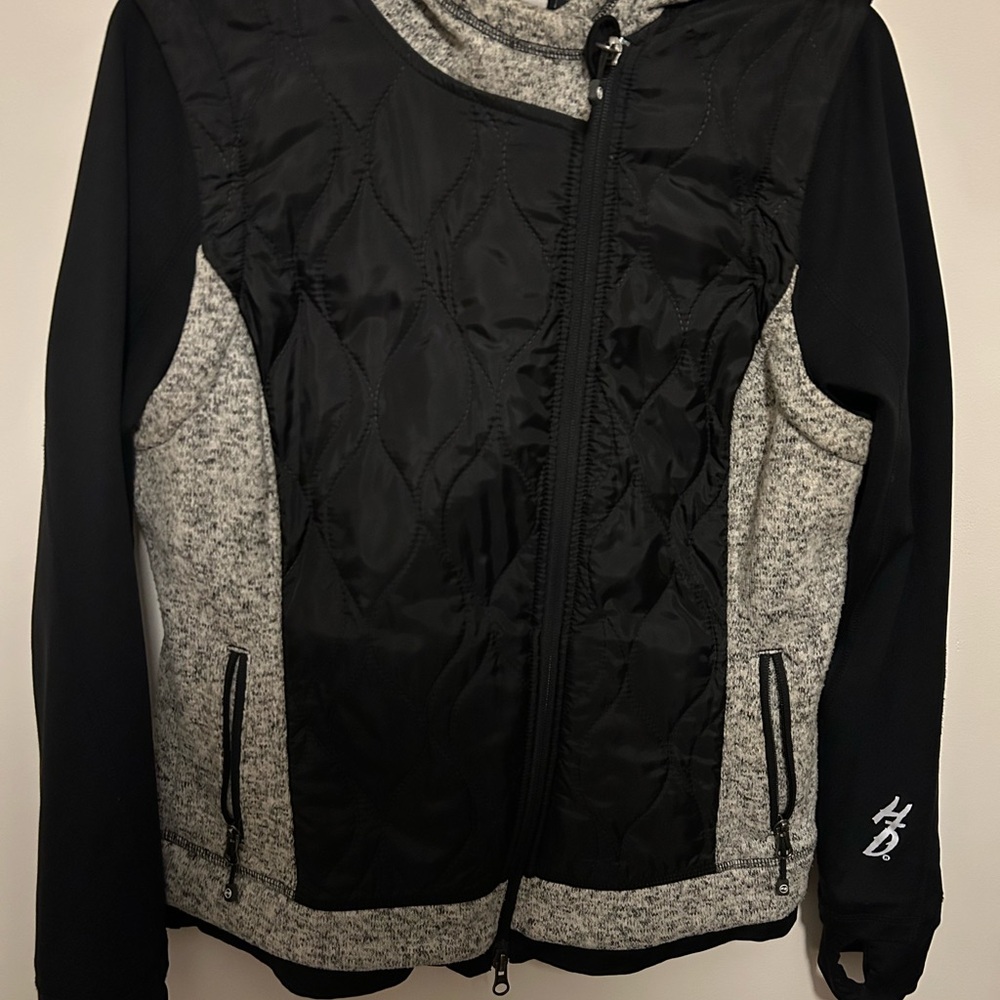 Harley-Davidson Black and Gray Utility Jacket with Quilted Design